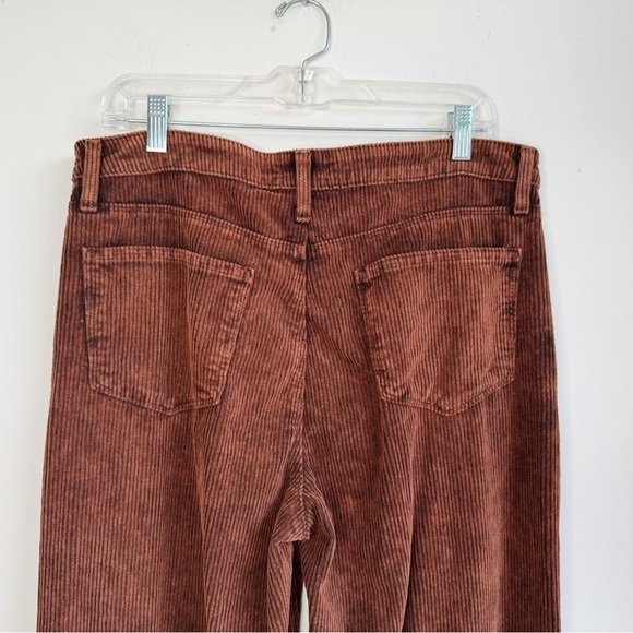 L’AGENCE Scottie Corduroy Wide Leg Jeans | Saddle Brown | Size 33 - Picture 8 of 10
